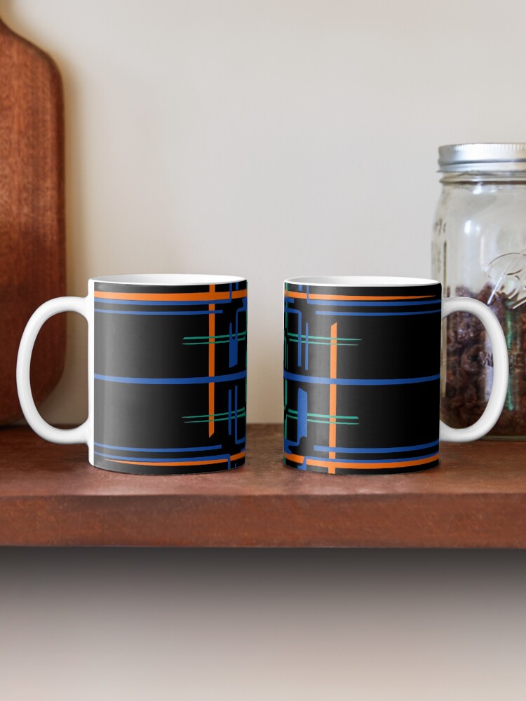 Alternate view of Lines In Colors Coffee Mug