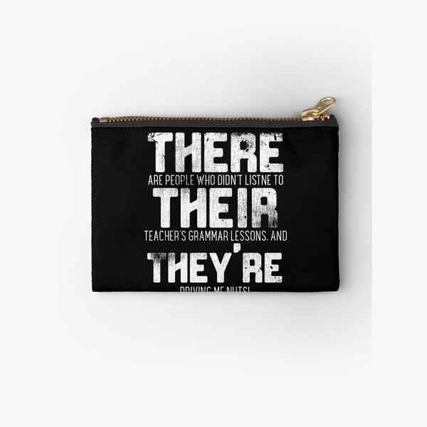 Item preview, There Their They're Teacher Grammar Humor Bookworm designed and sold by Pricity Designs.