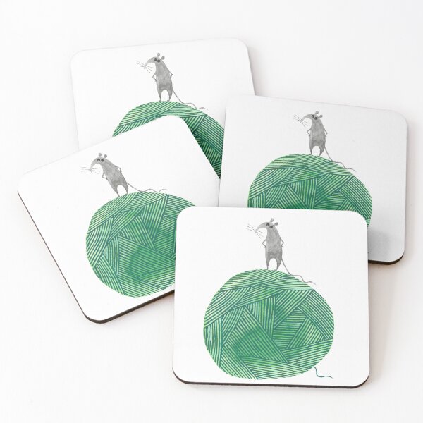 Item preview, A Mouse and a Green Ball of Thread designed and sold by Zuzana Clark.