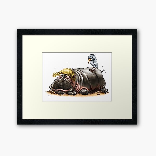 Cleaning the Swamp Framed Art Print