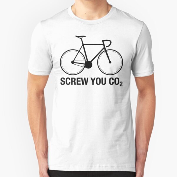 SCREW YOU CO2 | Black Ink Slim Fit T-Shirt