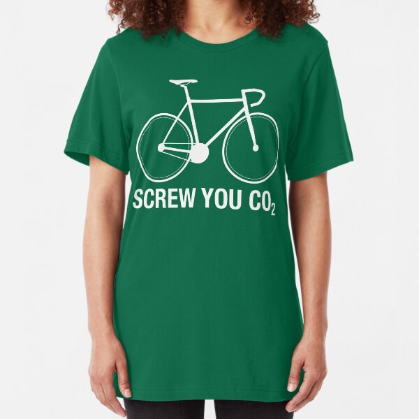 SCREW YOU CO2 | White Ink Slim Fit T-Shirt