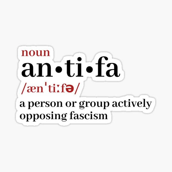 Antifa definition Sticker