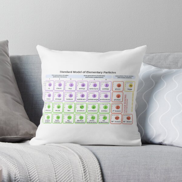 #Standard #Model of #Elementary #Particles Throw Pillow