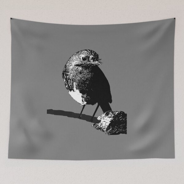 Item preview, British Robin Red Breast (Black & White) designed and sold by IBMClothing.