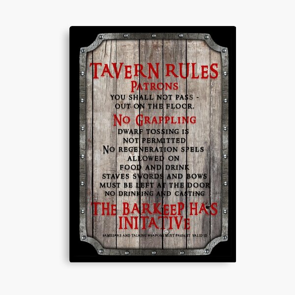 tavern master new rules