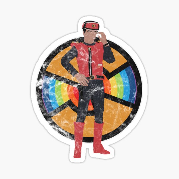 Scharlachrot des Spektrums Sticker