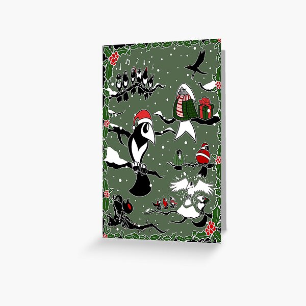 Various Happenings - Christmas Birbs Special Page Greeting Card