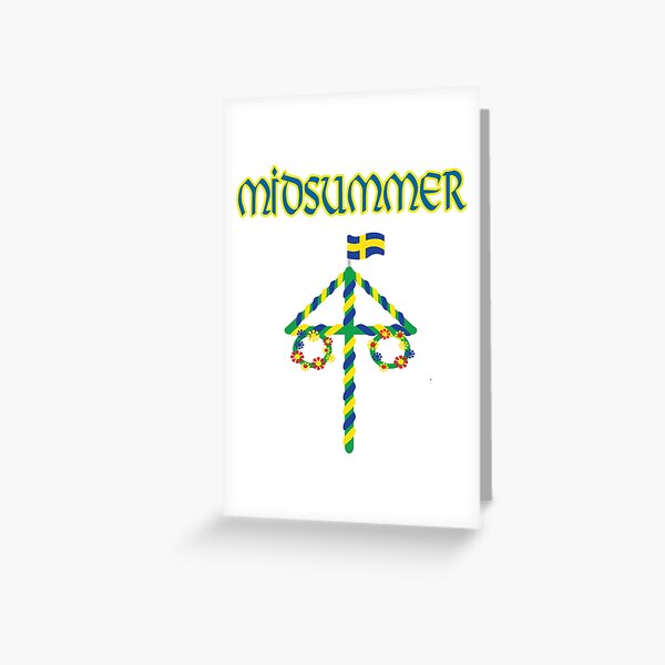 Item preview, Swedish Midsommar Midsummer Flowers Floral Pole festival Flag designed and sold by funnytshirtemp.