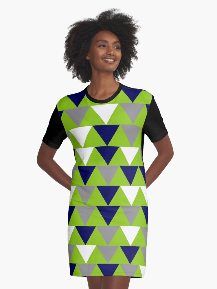 Navy and lime outlet green dress