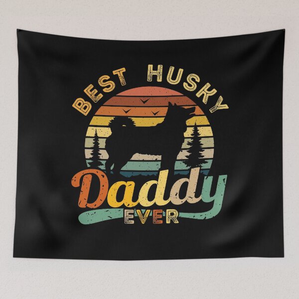 Item preview, Best Husky Daddy Ever Retro Vintage designed and sold by rafaeltto.