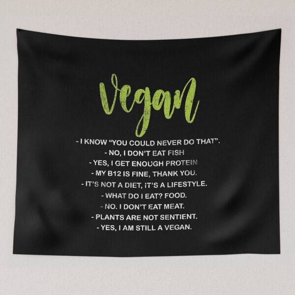 Item preview, Vegan Quote Vegetarian Humor Plant Fruit Joke Food designed and sold by Kieran Abbott.