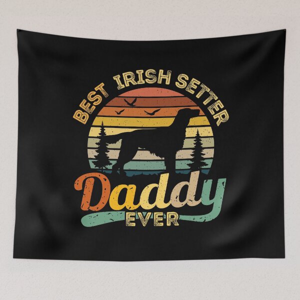 Item preview, Best Irish Setter Daddy Ever Retro Vintage designed and sold by rafaeltto.