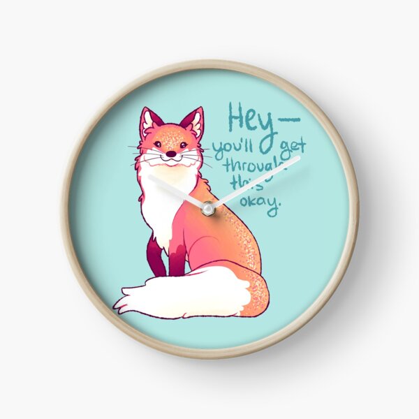 Item preview, "HEY, you'll get through this okay" Magical Sparkle Fox designed and sold by thelatestkate.