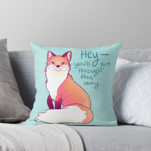 Item preview, "HEY, you'll get through this okay" Magical Sparkle Fox designed and sold by thelatestkate.
