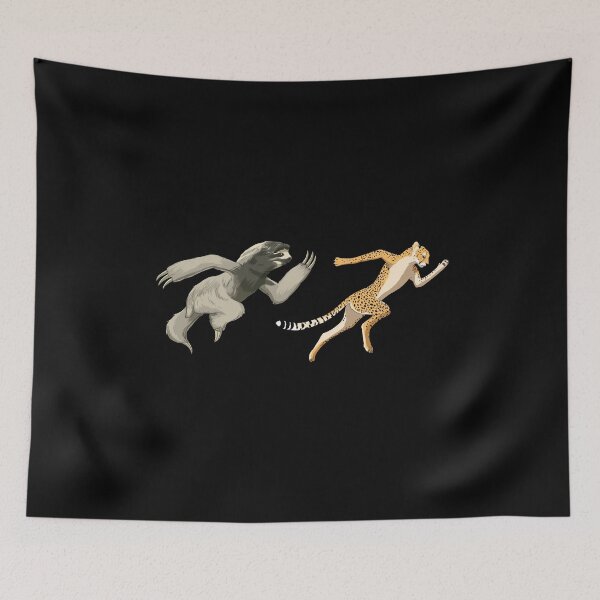 Item preview, Cheetah Sloth Sprinter track and field sprint runner  sport designed and sold by alwe-designs.
