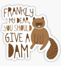 You Should Give a Dam Sticker