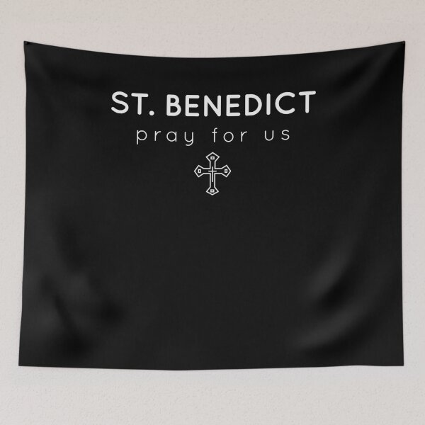 Item preview, Pray for Us - Catholic Patron Saint Benedict designed and sold by brizodesign.