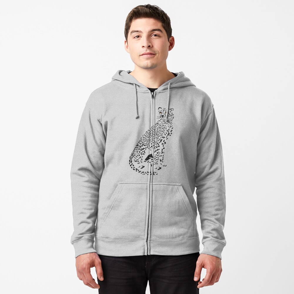 mens cheetah hoodie