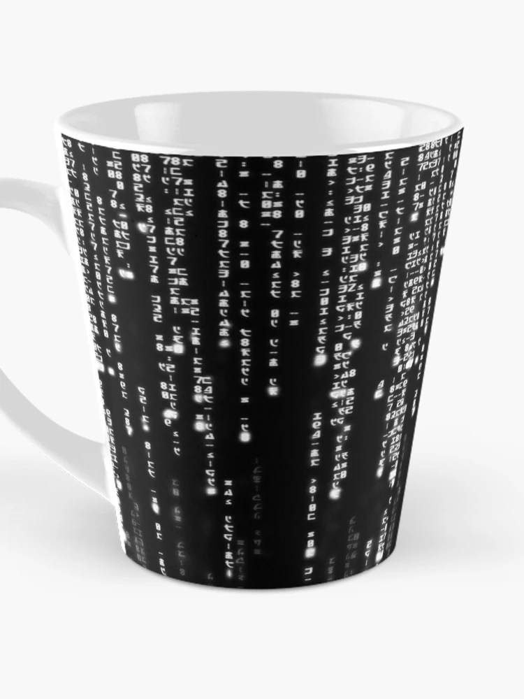 Thumbnail 3 of 4, Coffee Mug, The white binary code designed and sold by User70.