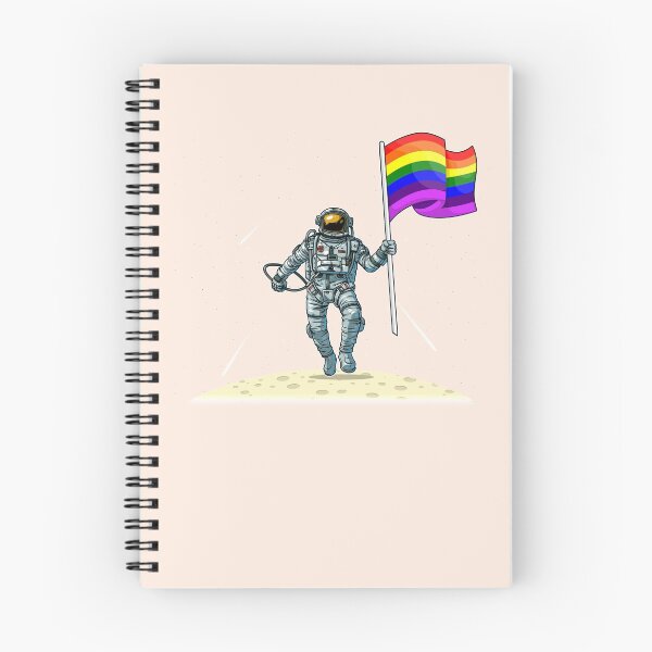 Item preview, LGBTQ Pride Flag - Astronaut on Moon designed and sold by Colorgangster.
