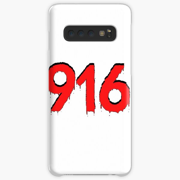 916 Area Code - Red Samsung Galaxy Snap Case
