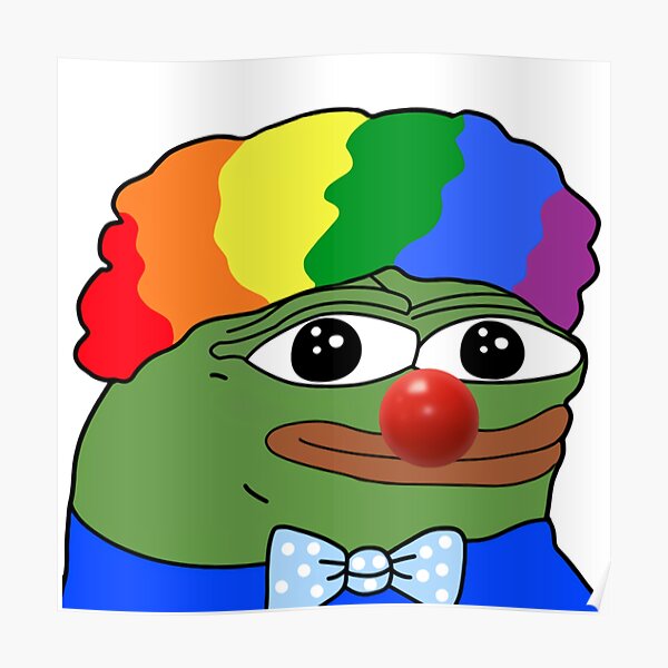 Clown Pepe Posters | Redbubble