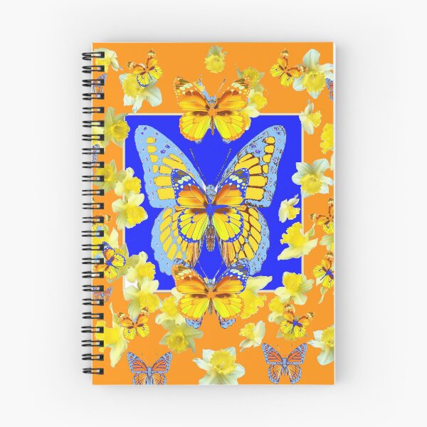 Item preview, BLUE BUTTERFLIES CONCEPTUAL GOLDEN FLORAL ART designed and sold by sharlesart.