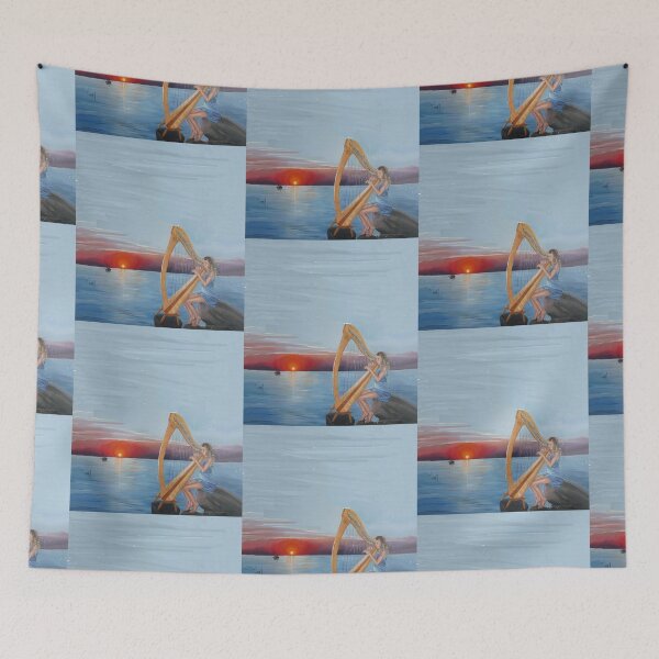 Item preview, Harpspel ~ Harpist designed and sold by CamphuijsenArt.