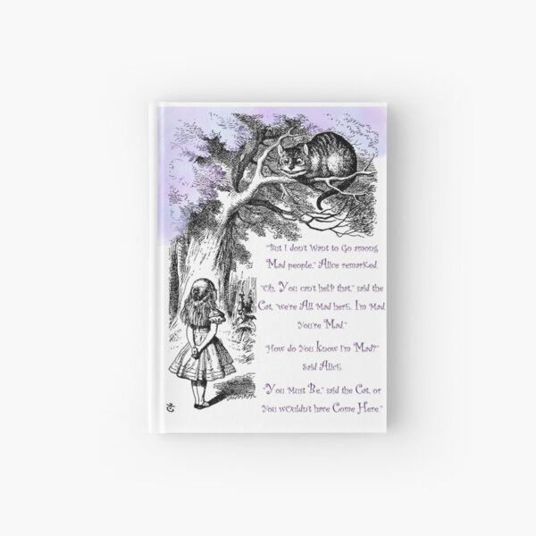 We're All Mad Here Hardcover Journal