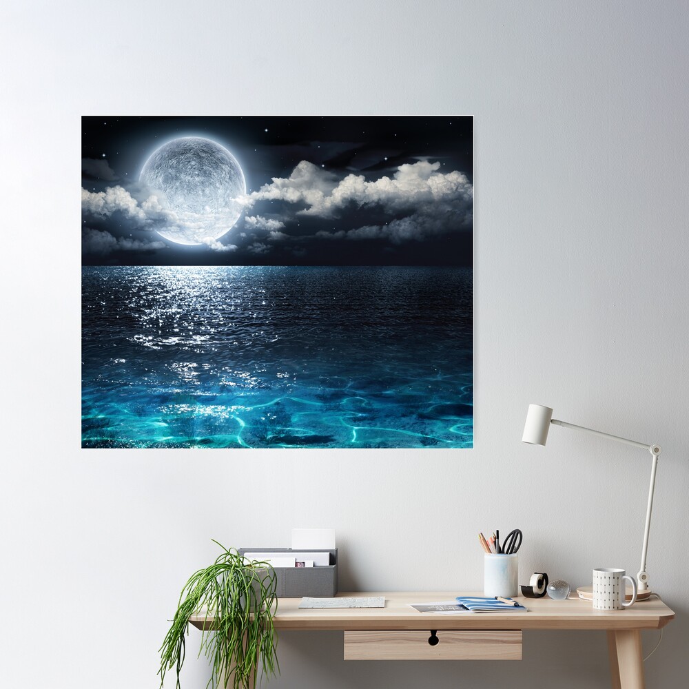 Moon over the Bayou Poster for Sale by Jonicool