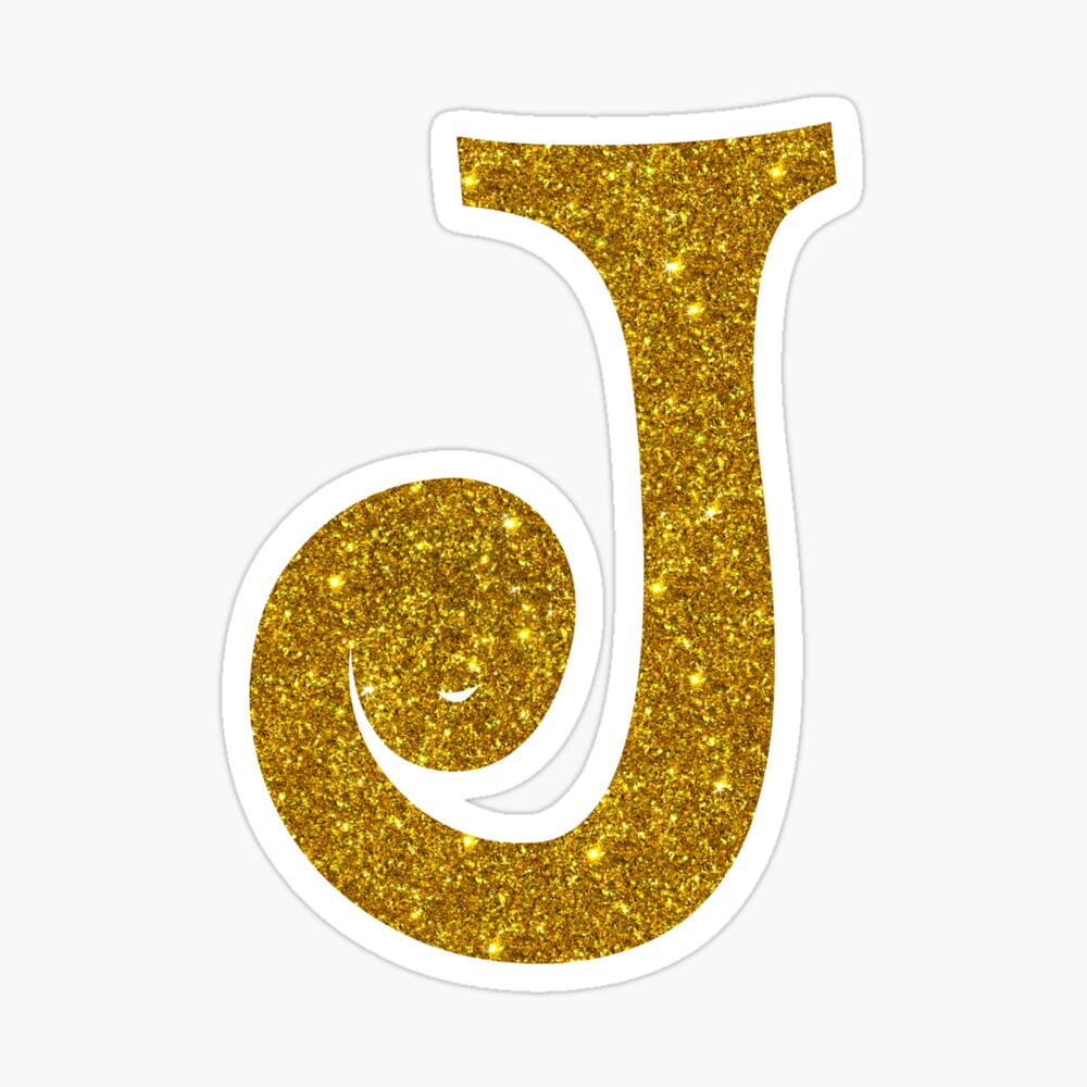  Letter J Golden Initials : Cell Phones & Accessories