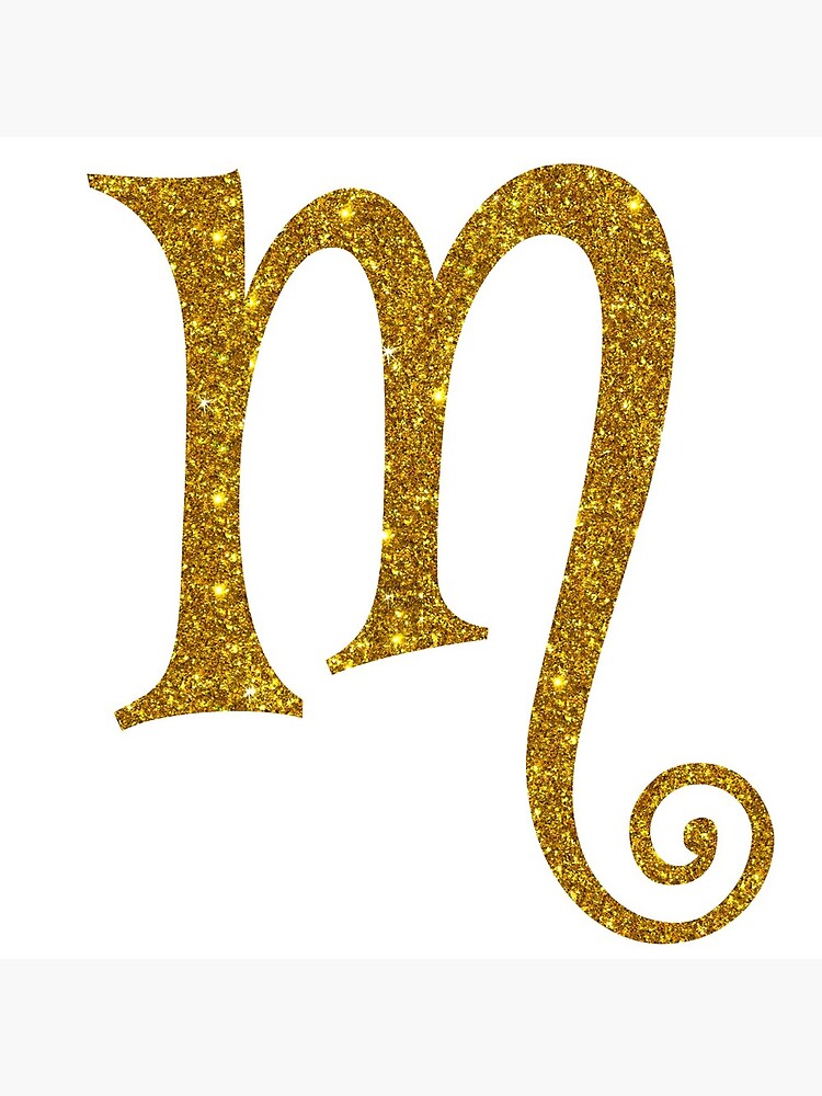 Calligraphic golden monogram letters M and S