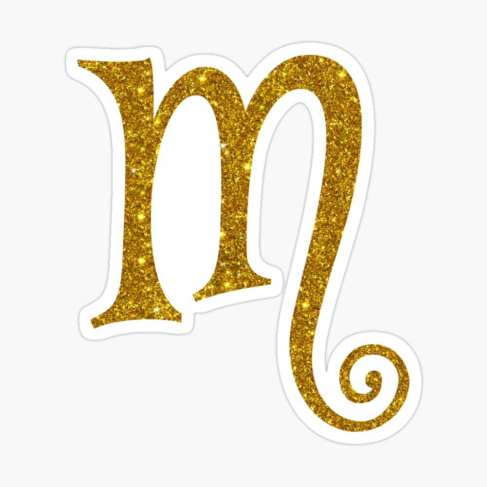 Feminine Faux Gold Foil Floral Letter M Monogram Square Sticker