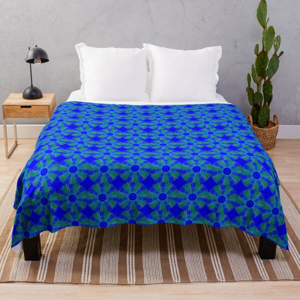 Item preview, Royal blue and light green circular pattern design. If blue is your favorite color then this one is for you! designed and sold by innerspectrum.