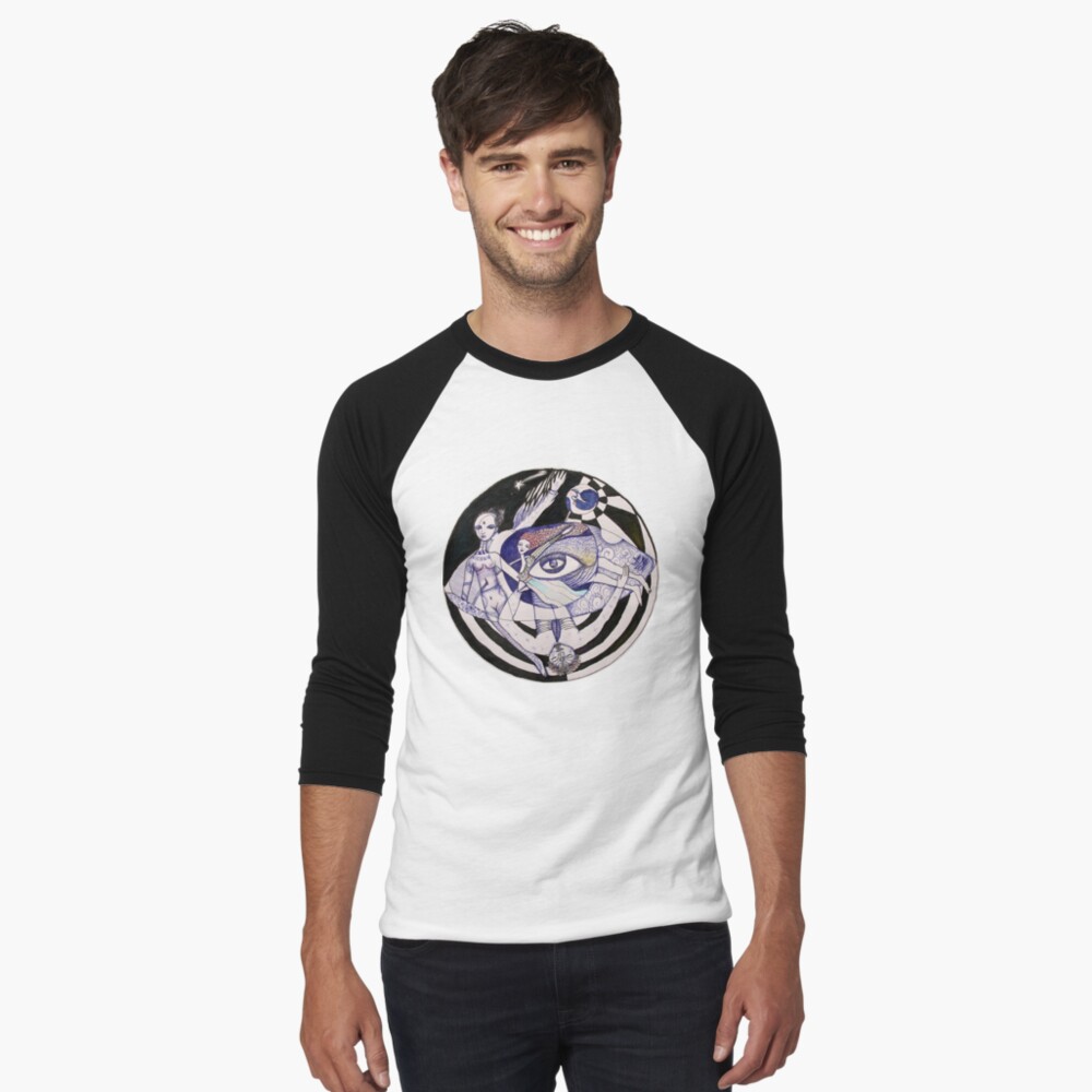 Item preview, Baseball ¾ Sleeve T-Shirt designed and sold by aremaarega.