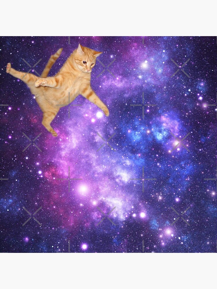 Space Cat Greeting Card By Taragokul Redbubble