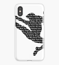 Newsies Jumper - Newspaper Filled (Inverse) iPhone Case