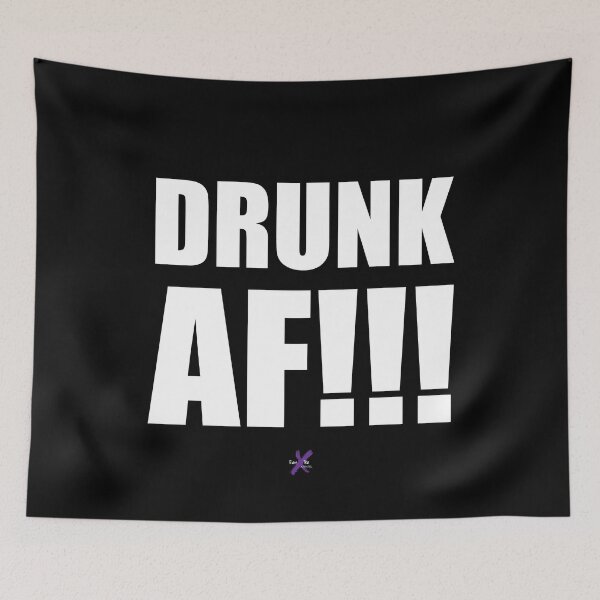 Item preview, AF SERIES - "DRUNK AF!!!" Design designed and sold by TeamXtra.
