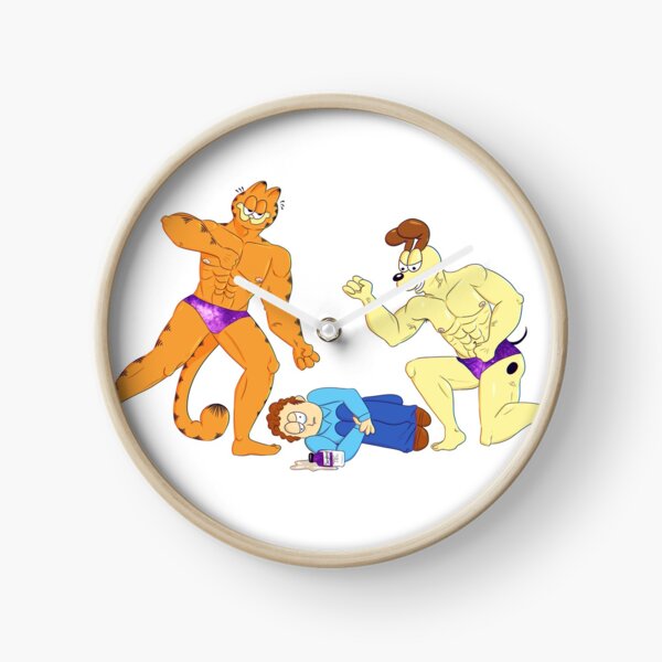 Item preview, Galaxy Buff Garfield and Buff Odie Beating up Jon Chromatic Abberation Aesthetic designed and sold by aniix5.