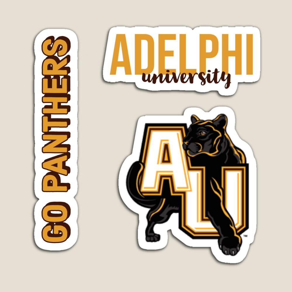 Adelphi University Pink Panther Logo Sticker for Sale by cs332