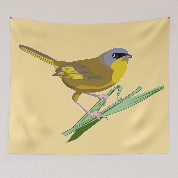 Item preview, Gray-Crowned Yellowthroat designed and sold by BennuBirdy.