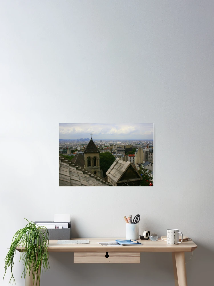 Thumbnail 2 of 3, Poster, Paris Rooftops designed and sold by Virginia Kelser Jones.