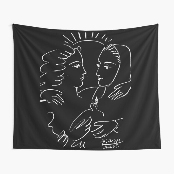 Aperçu de l'œuvre Colombe de la paix : impression d'amitié Silhouette Vintage 1955 créée et vendue par posterbobs.