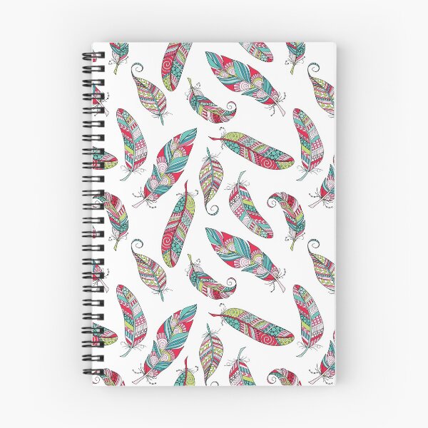 Item preview, Bright Doodle Feather Pattern designed and sold by Glynnis Owen.