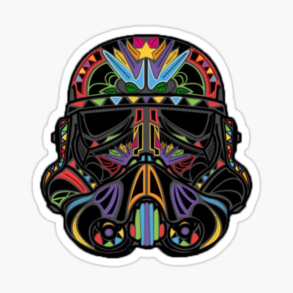 Casco de dibujos animados de SW Pegatina