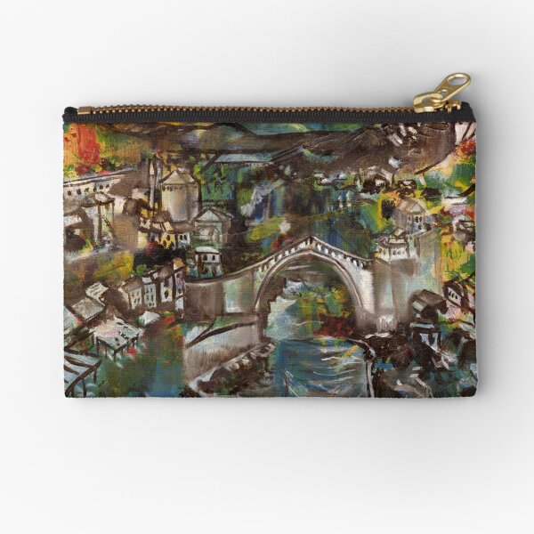 'Stari Most' - Mostar Bridge, Bosnia-Herzegovina Zipper Pouch