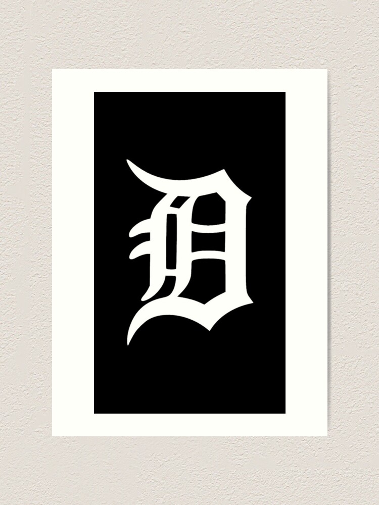 Detroit Old English D Art Print for Sale by fueqy