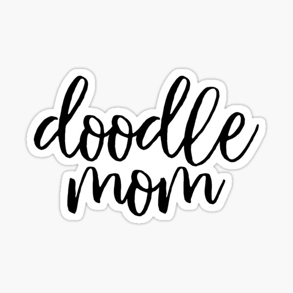 Item preview, Doodle Mom - Goldendoodle Golden Doodle Sticker designed and sold by efdesigns.