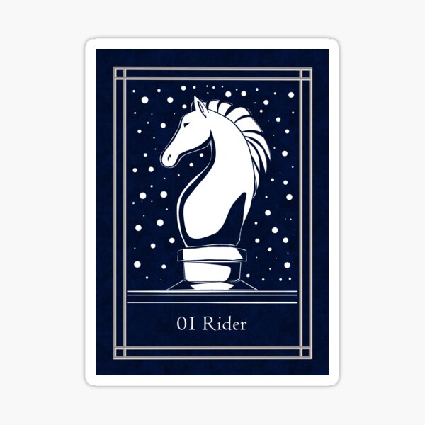 Item preview, Blue Night Lenormand: rider designed and sold by Adriana Juarez.